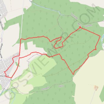 Trace GPS Montrequienne (1), itinéraire, parcours