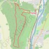Trace GPS GPX Download: Les rochers de la Fraze et le croix Saint-Clément — boucle depuis Dornot dans le parc naturel régional de Lorraine, itinéraire, parcours