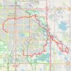 Trace GPS Poudre River trail, itinéraire, parcours