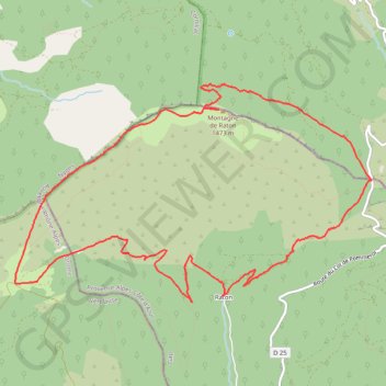 Trace GPS La Sapie - montagne de raton, itinéraire, parcours