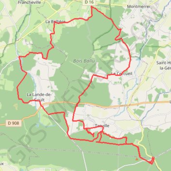 Trace GPS Au fil des chemins d'Écouves - Des Bois, itinéraire, parcours