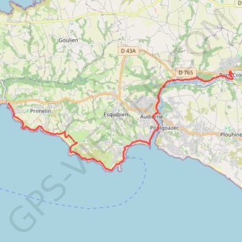 Trace GPS Tour du Cap Sizun - Étape 5, itinéraire, parcours