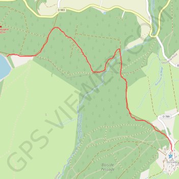 Trace GPS Lac de Servière - Pessade, itinéraire, parcours