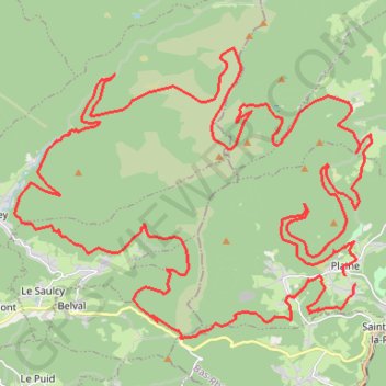 Trace GPS Les Brimbelles, itinéraire, parcours