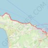 Trace GPS Cherbourg - Carteret jour 1, itinéraire, parcours