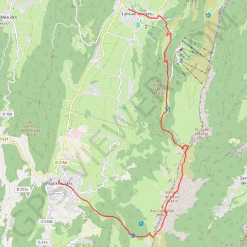 Trace GPS Col Vert, itinéraire, parcours