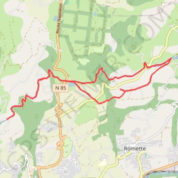 Trace GPS Charence Nivoul -Lac, itinéraire, parcours