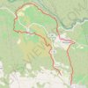 Trace GPS Cesseras le causse de la Coquille retour par Mont-Célèbre, itinéraire, parcours