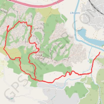 Trace GPS Roche de Roquebrune, itinéraire, parcours