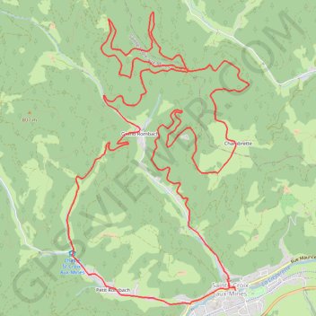Trace GPS Val d'Argent - Circuit des Chapelles, itinéraire, parcours