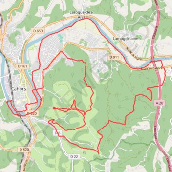 Trace GPS Mont Saint-Cyr, itinéraire, parcours