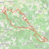 Trace GPS St Sulpice vers Villard Fontdouce 37 kms, itinéraire, parcours