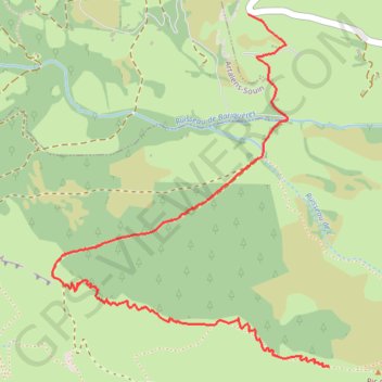 Trace GPS Pic de Nerbiou, itinéraire, parcours