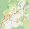 Trace GPS Vire du Rocher des Heures depuis la Richardière (Vercors), itinéraire, parcours