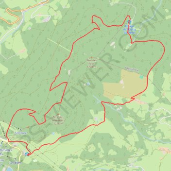Trace GPS Tête des Faux, itinéraire, parcours