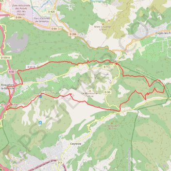 Trace GPS Grand Caunet - Roquefort, itinéraire, parcours