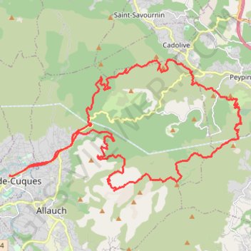 Trace GPS Autour du Pic du Taoumé, itinéraire, parcours