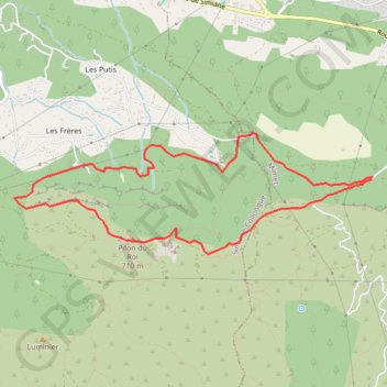 Trace GPS Étoile - Pilon du Roi - Mimet, itinéraire, parcours