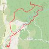 Trace GPS Superbe randonnée au départ du très beau village de Lussan, itinéraire, parcours