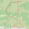 Trace GPS Font de l'Orme rocher de la croix de fer, itinéraire, parcours