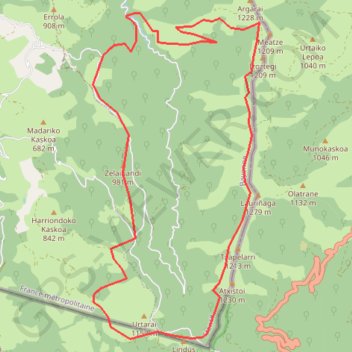 Trace GPS Boucle forêt d'Hayra, itinéraire, parcours