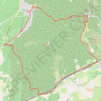 Trace GPS Village de Boulbon, itinéraire, parcours