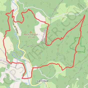 Trace GPS Saint Urbens, itinéraire, parcours