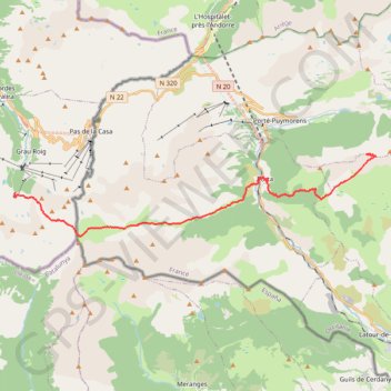 Trace GPS Traversée des Pyrénées - Étape 30, itinéraire, parcours