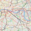 Trace GPS Tour de Londres Est Greenwich, itinéraire, parcours