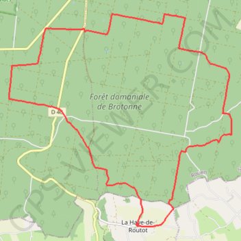 Trace GPS En forêt de Brotonne du Grand Maître à la Haye-de-Routot, itinéraire, parcours