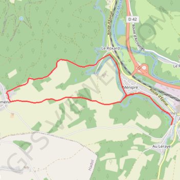 Trace GPS Chemins du Pays d'Épinal, Cœur des Vosges - Crinchibois, itinéraire, parcours