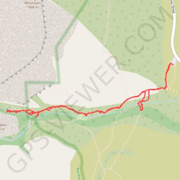Trace GPS Pine Creek Trail, itinéraire, parcours