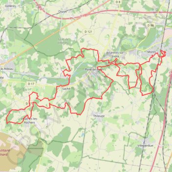 Trace GPS La vallée du lys, itinéraire, parcours