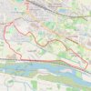 Trace GPS Avignon Zone verte, itinéraire, parcours