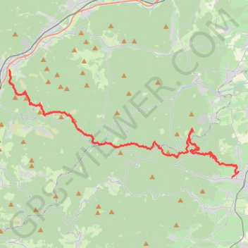 Trace GPS Crêtes des Vosges - Jour 6, itinéraire, parcours