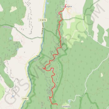Trace GPS Causse Méjean - Casagnes - corniche Tarn - La Bourgarie, itinéraire, parcours