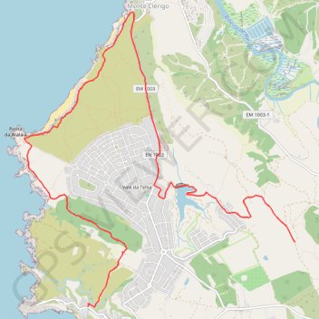Trace GPS Rota Vicentina - Sentier des pêcheurs, itinéraire, parcours