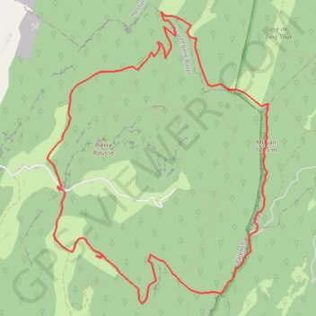 Trace GPS Pré de Cinq Sous - Beauregard Baret, itinéraire, parcours