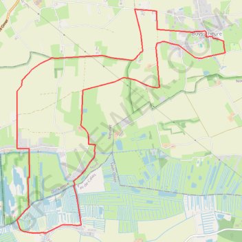 Trace GPS Circuit du Bocage aux Marais - Buysscheure, itinéraire, parcours