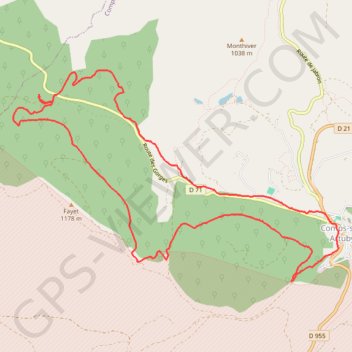 Trace GPS Comps sur Artuby - Bois du Siounet, itinéraire, parcours