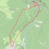 Trace GPS La Grotte à Carret et le Trou de la Doriaz depuis Lovettaz, itinéraire, parcours