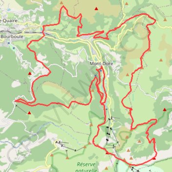 Trace GPS Balade dans le Sancy, itinéraire, parcours