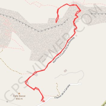 Trace GPS Plateau du Col de Cavillore, itinéraire, parcours