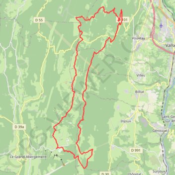 Trace GPS Plateau de Retord, itinéraire, parcours