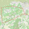 Trace GPS Entre Saint-Saturnin-lès-Apt et Roussillon, itinéraire, parcours