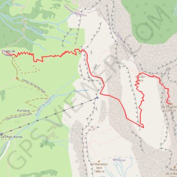 Trace GPS Bornes - la Tournette, itinéraire, parcours