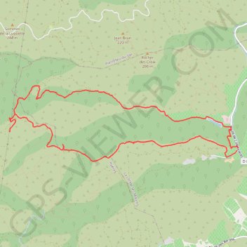 Trace GPS Camp Long - Les Bertrands - La Londe-les-Maures - Hyères, itinéraire, parcours
