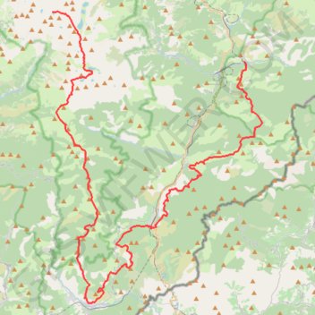 Trace GPS Refuge de Nice - La Brigue, itinéraire, parcours