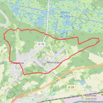 Trace GPS Les Montilles, itinéraire, parcours