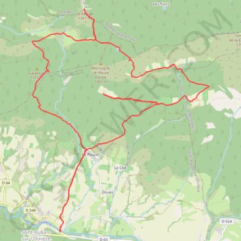 Trace GPS La Vanige, itinéraire, parcours